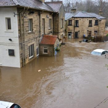 2015 floods in Bingley, UK
