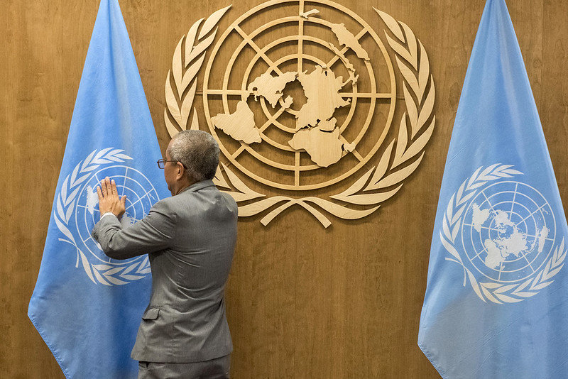 Flags being prepared for UN General Assembly (UNGA) General Debate. Image via Flickr : UN_photo