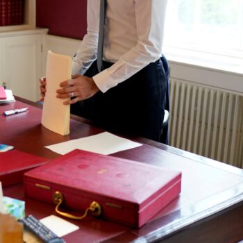Preparations for delivering the Budget in 2020. Photo via Number 10 on flickr.