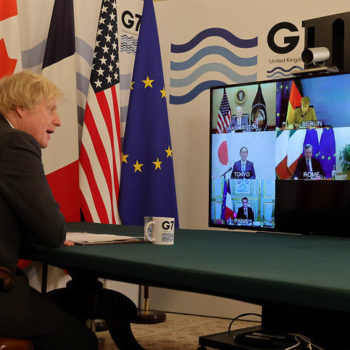 Boris Johnson hosts the Meeting of the G7 Leaders