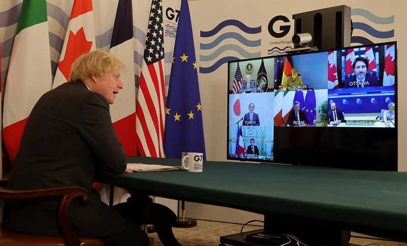 Boris Johnson hosts the Meeting of the G7 Leaders