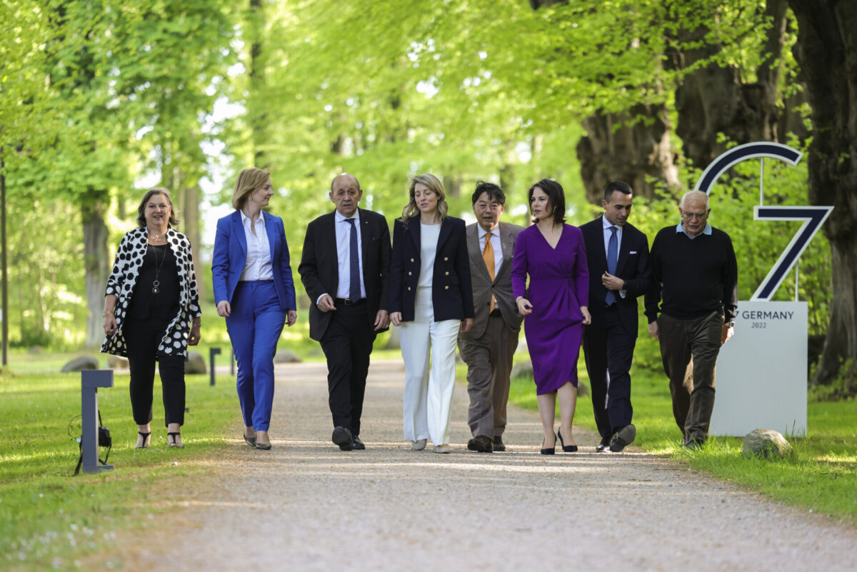 Liz Truss attends G7 summit in Germany