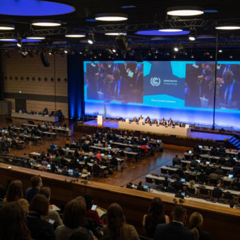 Opening plenary view at Bonn Climate Change Conference June 2022