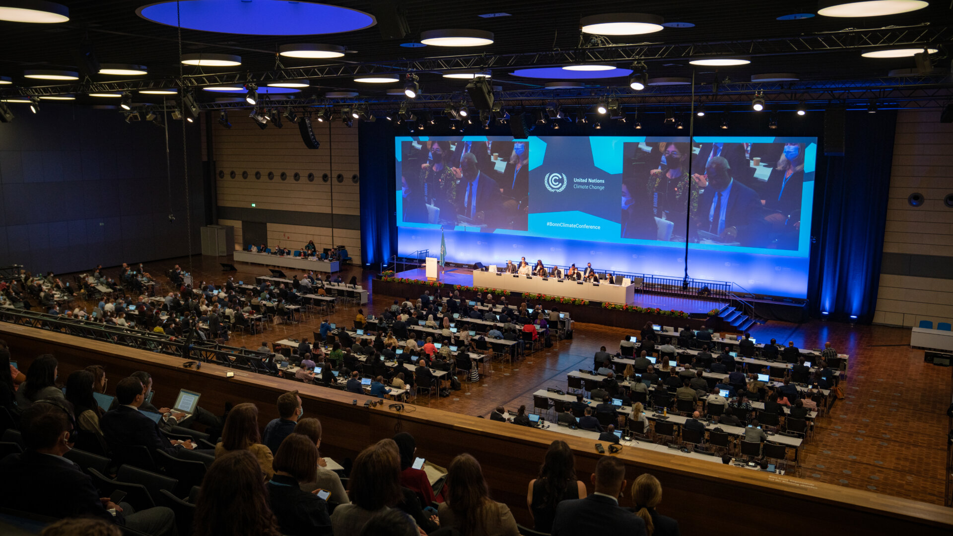 Opening plenary view at Bonn Climate Change Conference June 2022