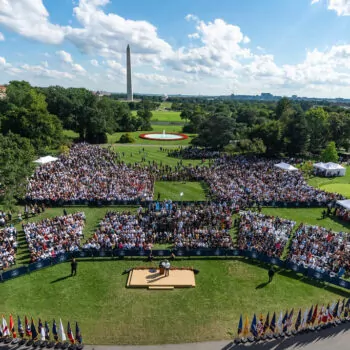 President Joe Biden delivers remarks at a celebration event for The Inflation Reduction Act of 2022 Tuesday, September 3, 2022, on the South Lawn of the White House. (Official White House Photo by Katie Ricks from Flickr)