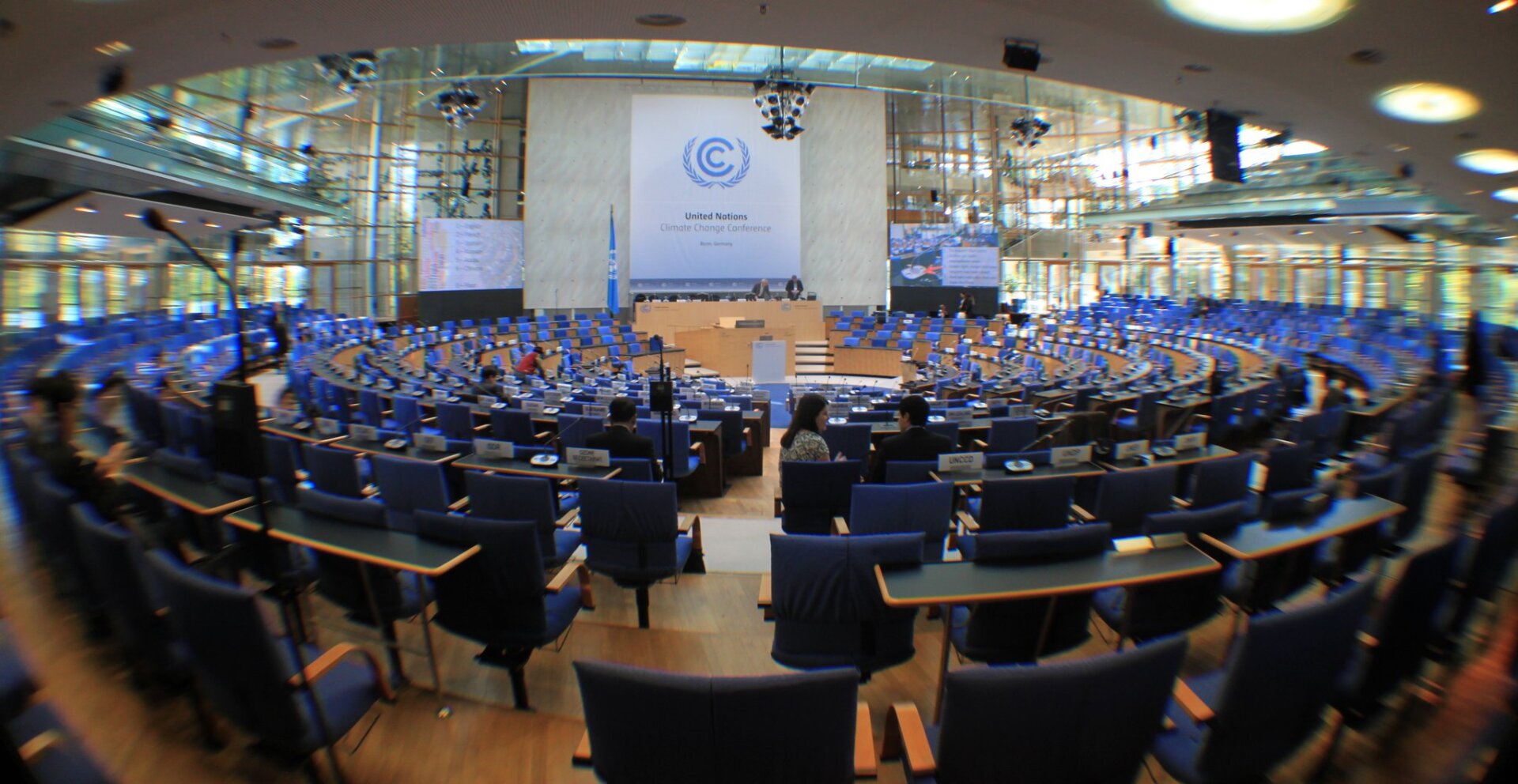 Plenary hall on Day 1 of the Bonn Climate Change Conference