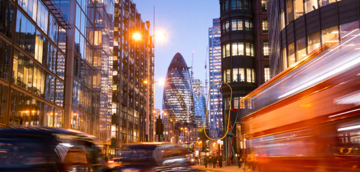 London office building skyscraper, working & meeting