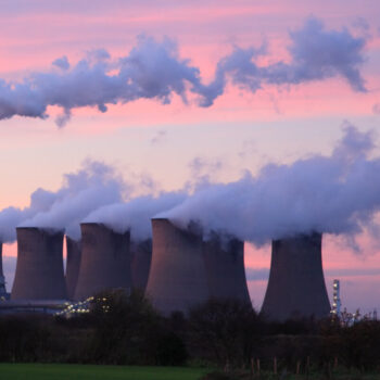 Drax Power Station at sunset