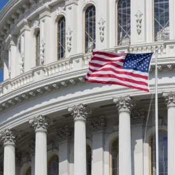 Close up of United States Capitol or the Capitol Building in Washington DC , It is the home of the United States Congress and the seat of the legislative branch of the U.S. federal government