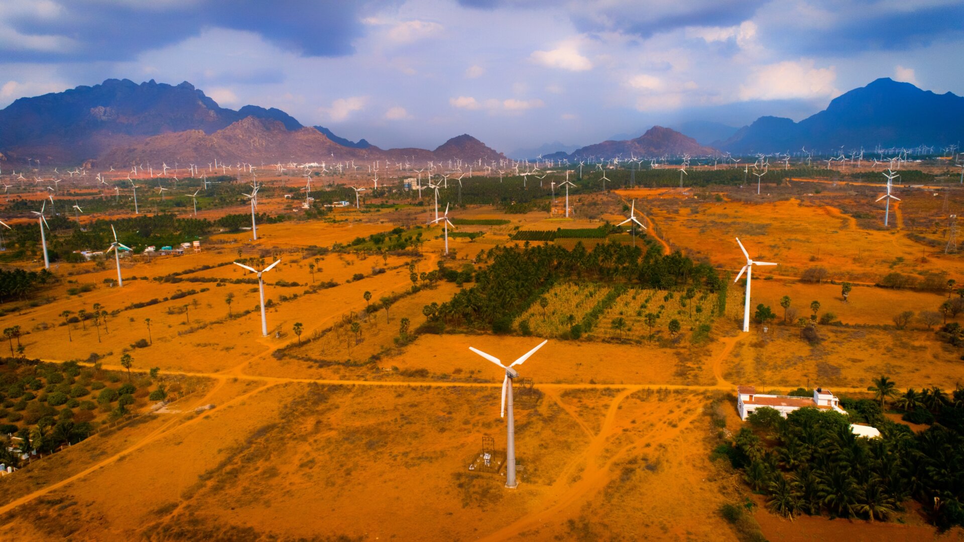 Muppandal Wind Farm, India’s largest operational onshore wind farm at Aralvaimozhi in Kanyakumari