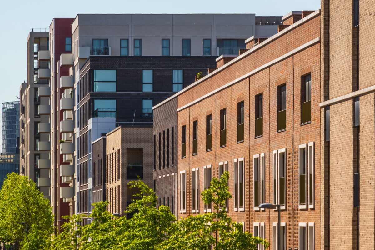 New development apartments in Stratford, East London, England