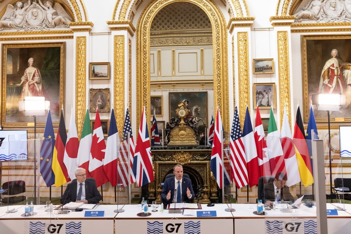 British Foreign Secretary Dominic Raab hosts G7 foreign leaders meeting