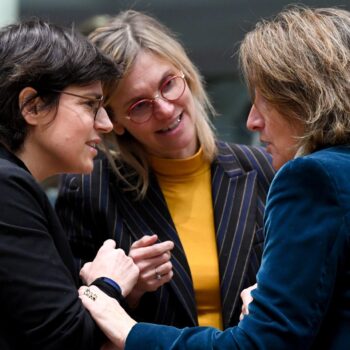 Tinne Van Der Straeten, Minister for Energy, Belgium, Agnès Pannier-Runacher, Minister for the Energy Transition, France, Teresa Ribera Rodríguez, third Deputy Prime Minister and Minister for the Ecological Transition and the Demographic Challenge, Spain, during the meeting of the extraordinary EU Energy Council of December 2022.