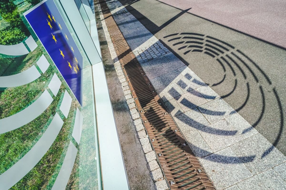 European Parliament logo. Photo via European Parliament on flickr.