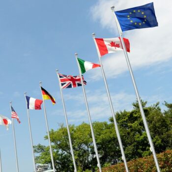 Flags of the G7 Summit. Photo by No.10 on flickr.