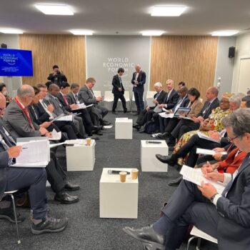 Coalition of Trade Ministers on Climate is launched at the World Economic Forum. (c) Eidgenössisches Departement für Wirtschaft, Bildung und Forschung WBF