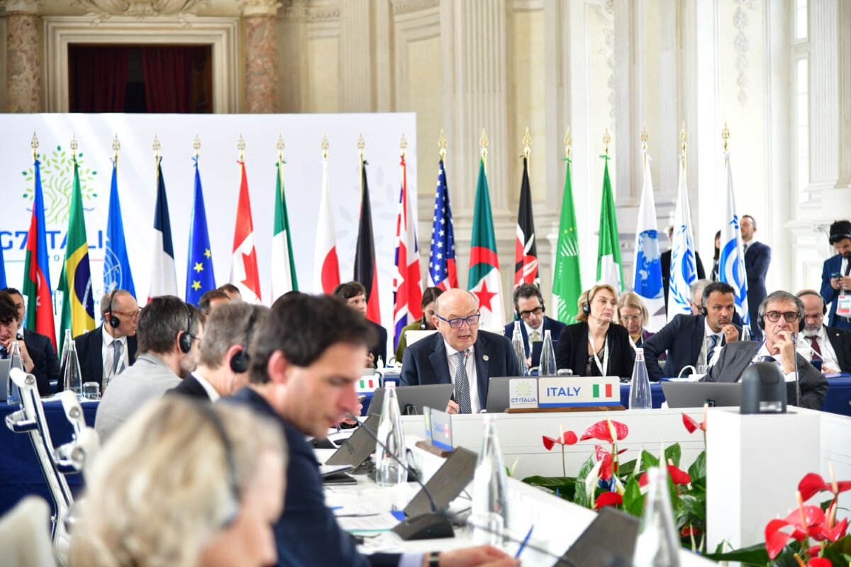 Italy speaks at the G7 Energy & Climate Ministerials in Turin, April 2024.