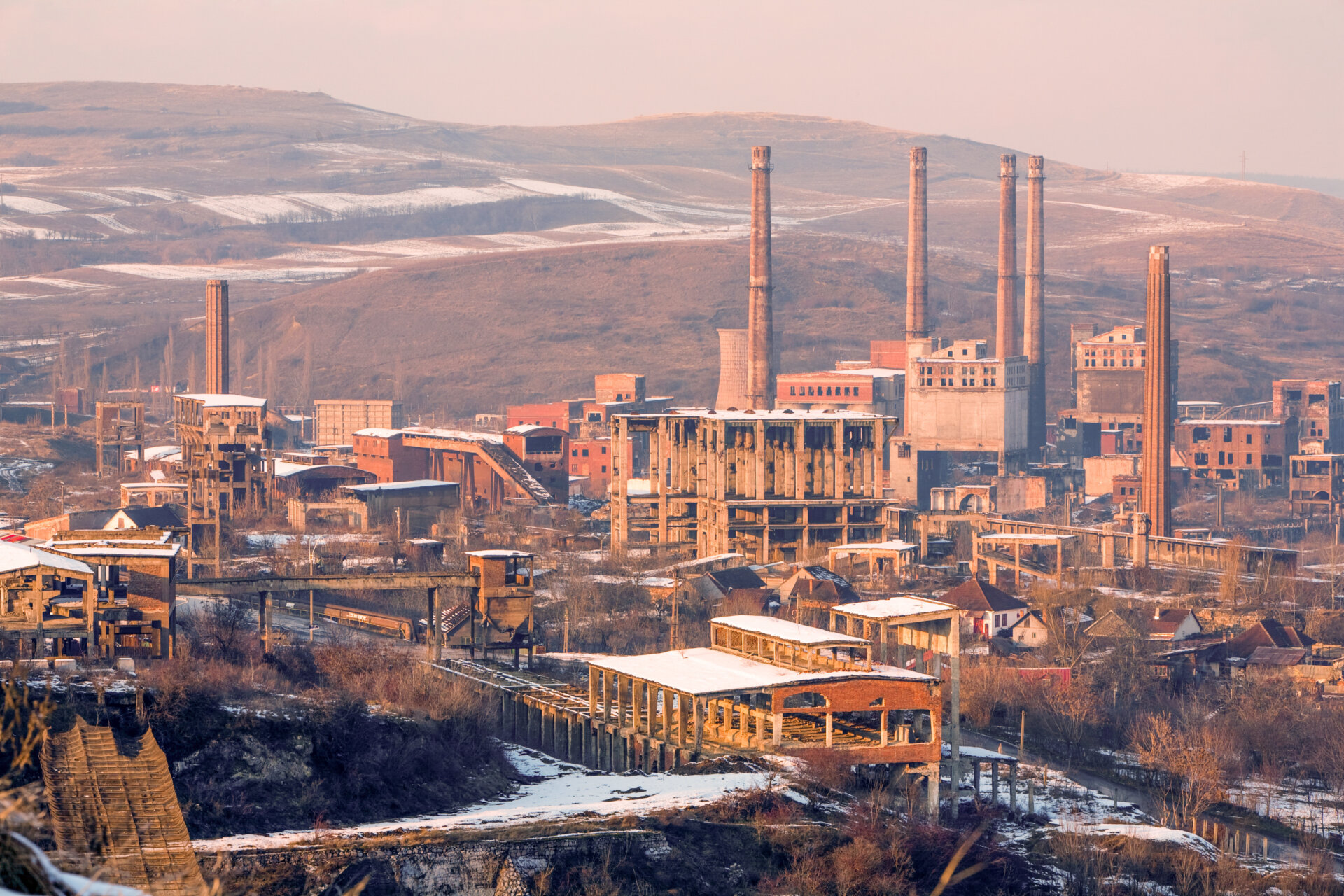 Metallurgy Complex In Hunedoara Romania