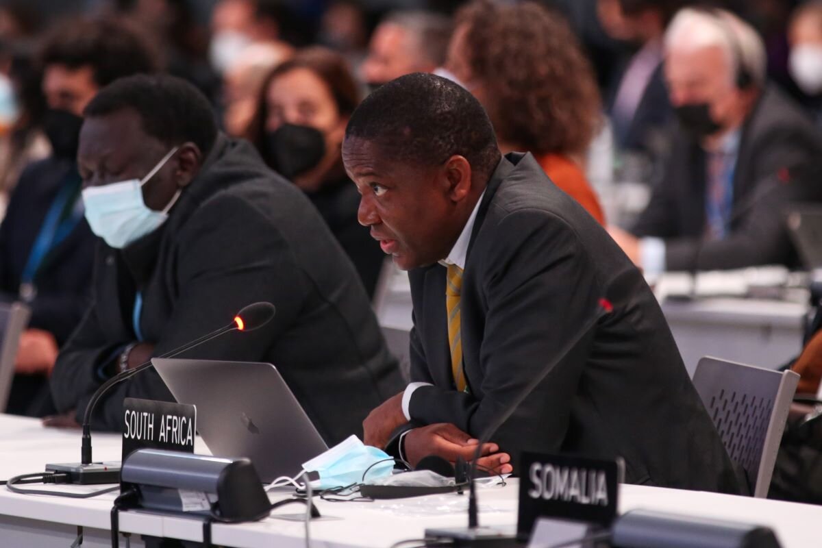 Maesela Kekana, Chief negotiator at COP26 for South Africa. Photo via UN Climate Change on Flickr.