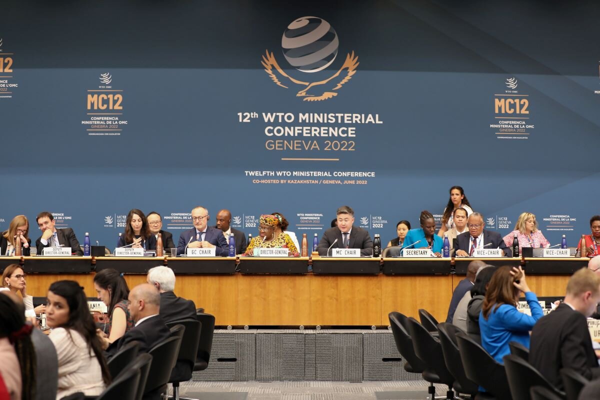 Ministers assembled at the WTO MC12, June 2022. Photo by World Trade Organisation on flickr.