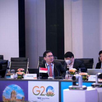 Ministers at the 3rd Energy Transitions WG at the G20 in May 2023.