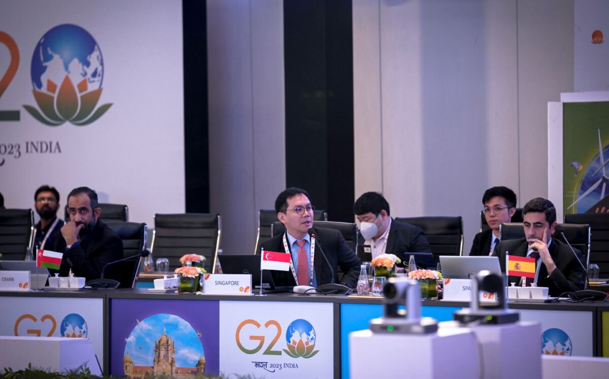 Ministers at the 3rd Energy Transitions WG at the G20 in May 2023.