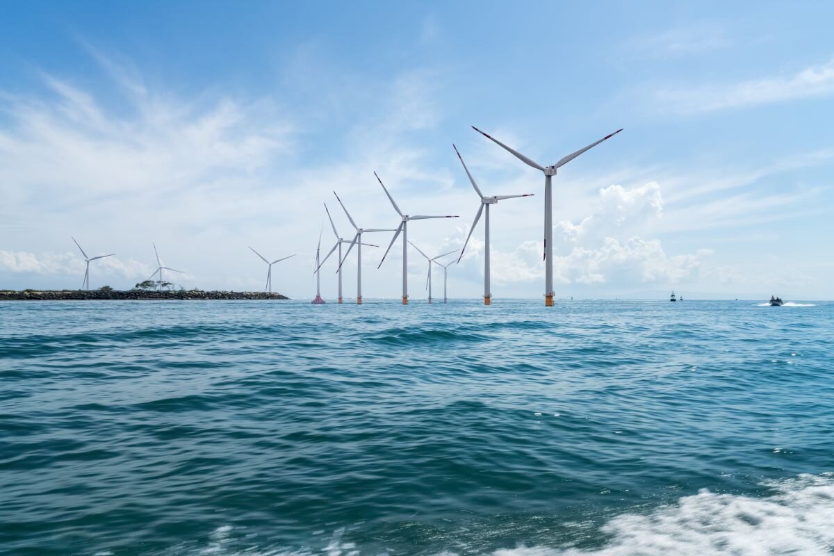 Offshore wind farm, a clean energy project part of the clean energy transition in Indonesia