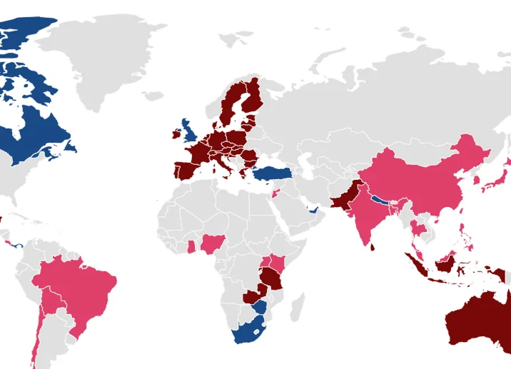 Tracking transition plan requirements globally