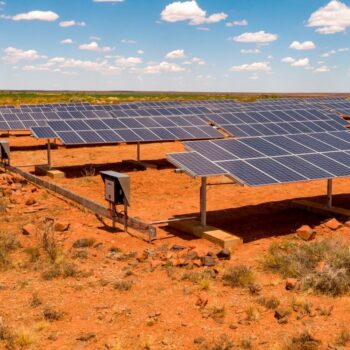 Solar farm in Karoo, South Africa. Photo by Francois via Adobe.