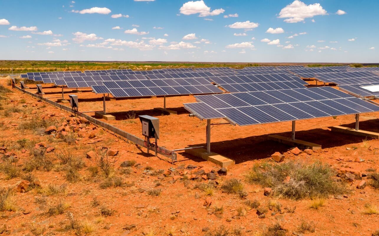 Solar farm in Karoo, South Africa. Photo by Francois via Adobe.