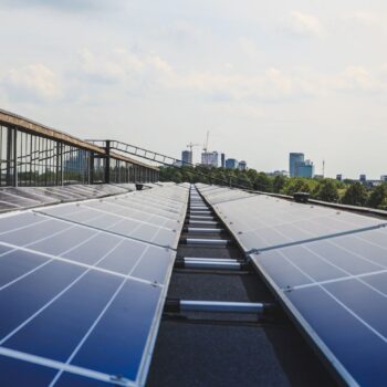 Solar panels on the Werkspoorfabriek in Utrecht