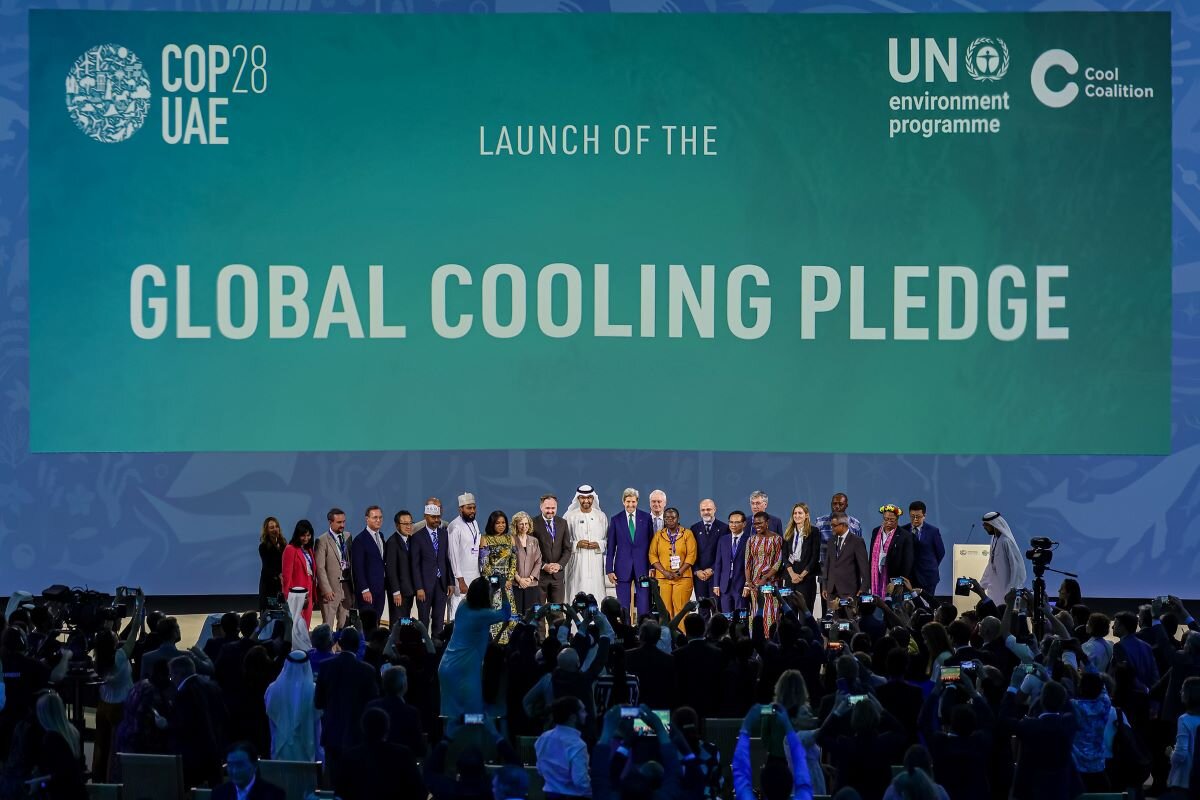 The Global Cooling Pledge on December 5 - Energy, Industry and Just Transition, Indigenous Peoples day at COP28. Photo via UN climate change on Flickr.