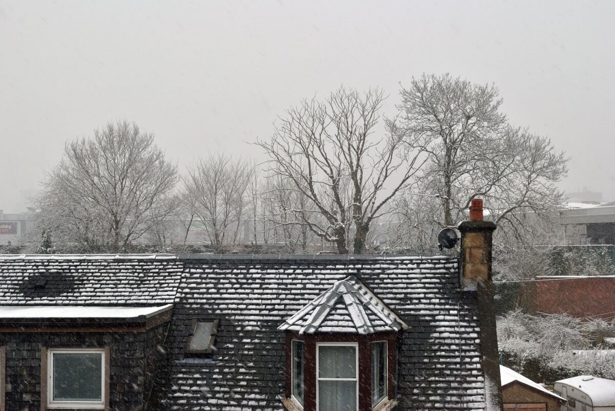 UK home in winter. Photo via Adobe.