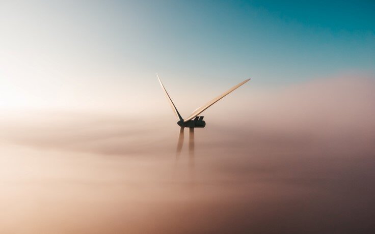 Windmill in the mist