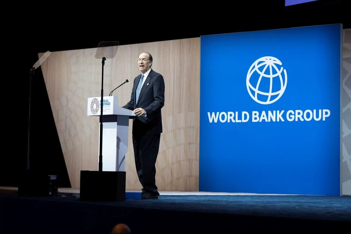 World Bank Group President David Malpass speaks at the 2022 Annual Meetings, where shareholders called on World Bank Group management to produce an evolution roadmap. Photo by World Bank on flickr.