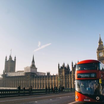Big Ben and Houses of Parliament in London.