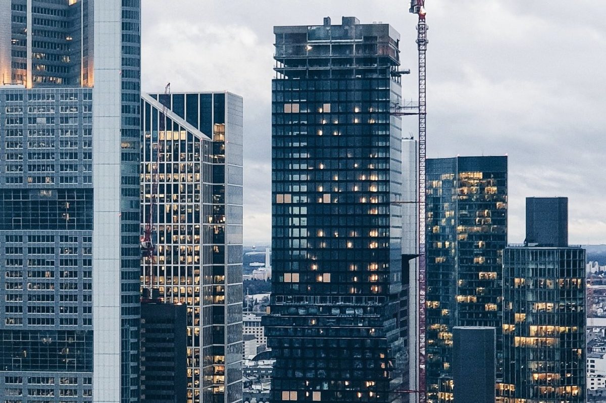 Cluster of high rise buildings to represent the economy