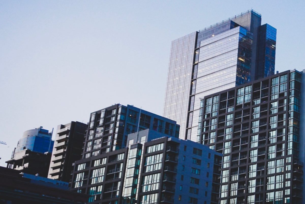 Cluster of high rise buildings