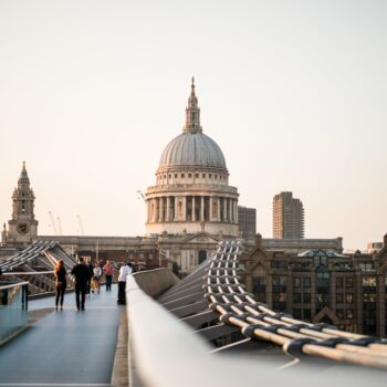 Photo shows the city of London, where the London Climate Action Week takes place during 1-3 July.