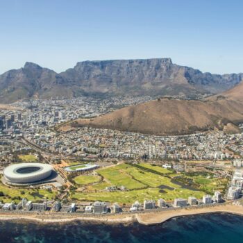 Aerial photo of Cape Town
