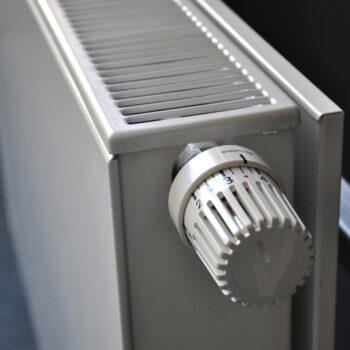Radiator as an example of heating system in buildings.